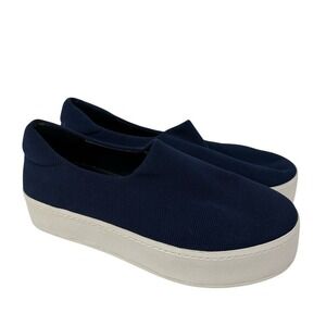 Opening Ceremony 37 US 6 Cici Classic Navy Blue Slip On Platform Loafers Shoe